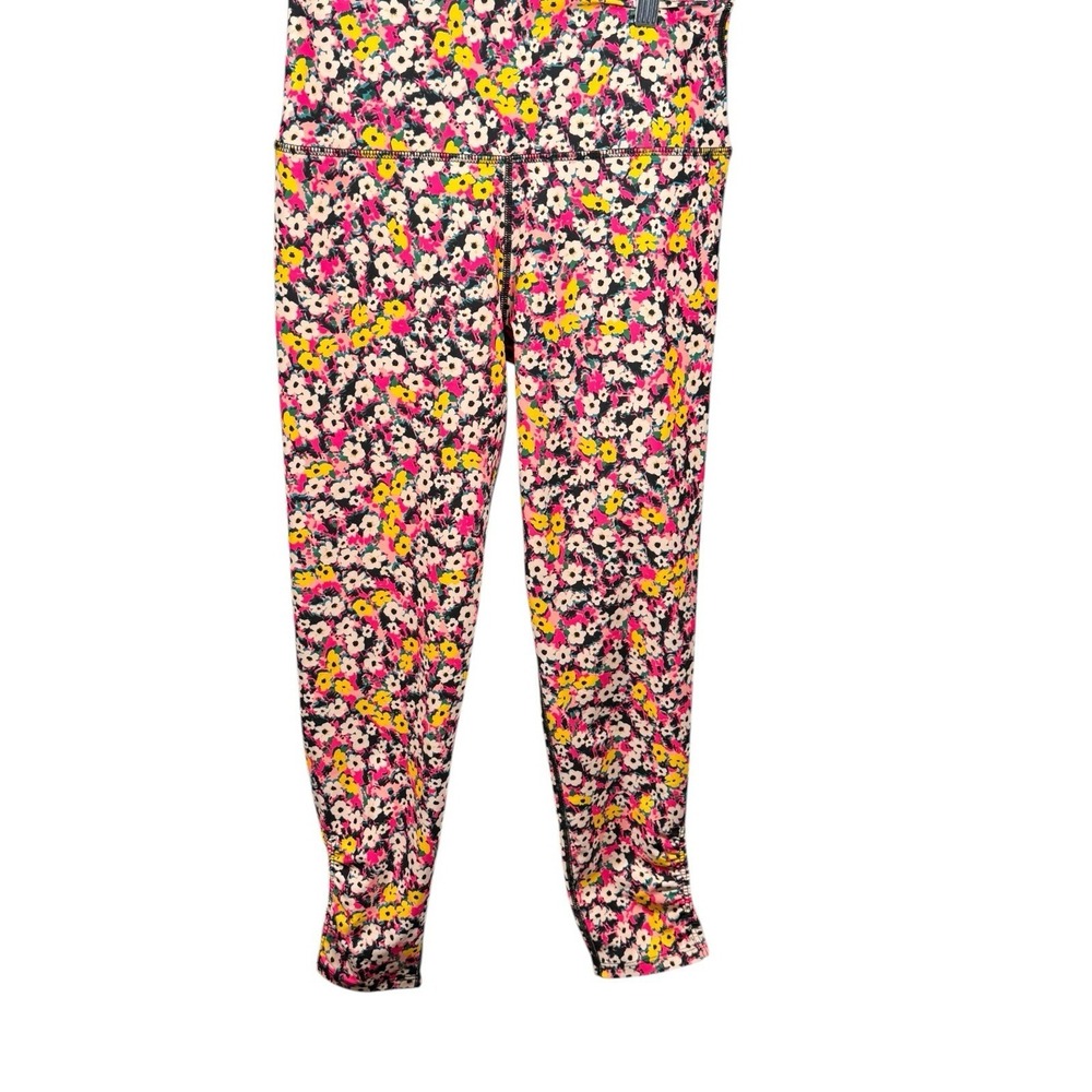 Betsey Johnson Floral Leggings Women Medium Colorful Stretch Statement Pants